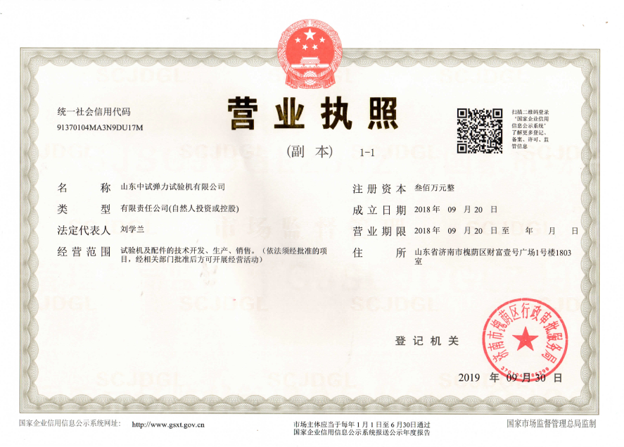 中試彈力營(yíng)業(yè)執(zhí)照